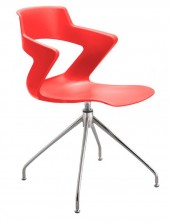 Zen 4 Point Chair. Chrome Fixed Base Can Be Fitted To Any Colour Shell